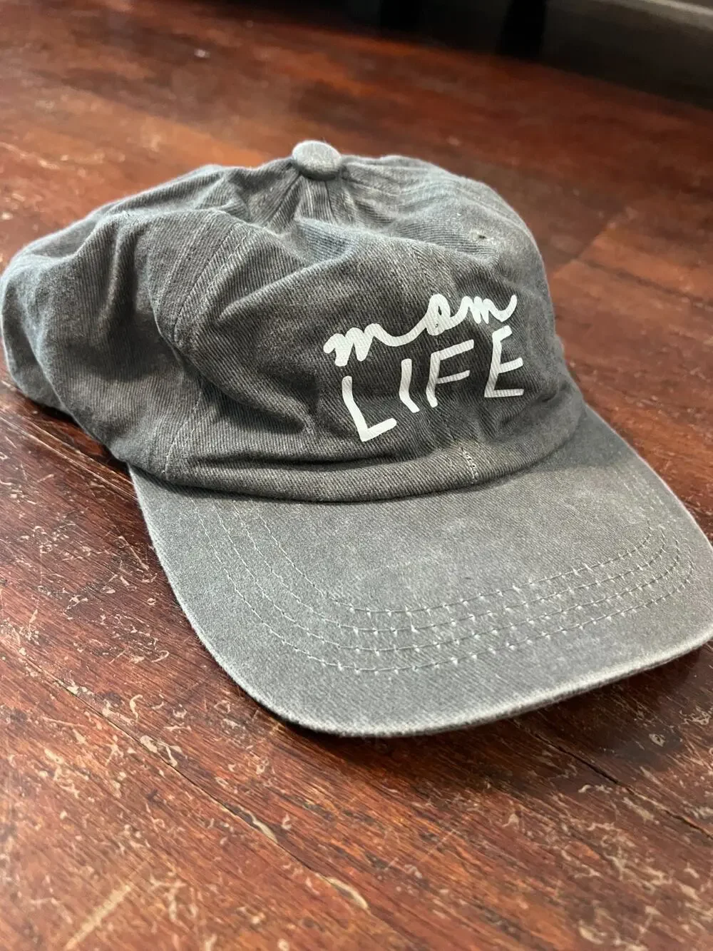 Mom Life Embroidered Baseball Cap Womens Adjustable Gray Dad Hat Casual